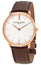 Frederique Constant Slimline Rose Gold - Tone Stainless Steel Silver Dial Brown Leather Strap Quartz Mens Watch FC - 200V5S34 - WAB - Shipping Dept.