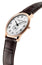 Frederique Constant Slimline Small Seconds Rose Gold - Plated Silver Dial Brown Leather Strap Quartz Mens Watch FC - 235M4S4 - WAB - Shipping Dept.