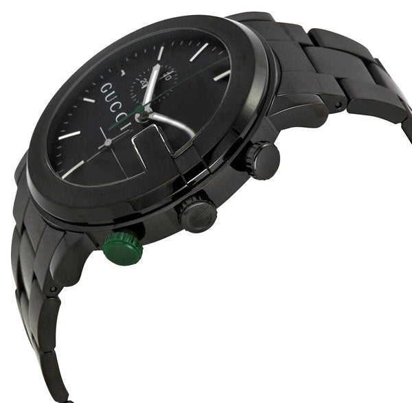 Gucci G-Chrono Chronograph Black PVD Steel Black Dial Quartz Mens Watc