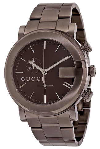 Gucci G - Chrono Chronograph Brown PVD Steel Brown Dial Quartz Mens Watch YA101341 - WAB - Shipping Dept.