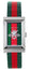 Gucci G-Frame Stainless Steel Green/Red Mother-Of-Pearl Dial Green/Red Nylon Strap Quartz Womens Watch YA147413 - Watches & Beyond