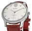 Gucci G - Timeless Automatic Stainless Steel Silver Dial Red Leather Strap Unisex Watch YA126346 - Watches & Beyond