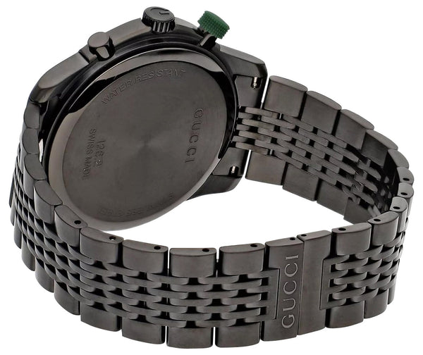 GUCCI (グッチ）腕時計　Gタイムレス /YA126225A Gucci G-Timeless Chronograph Black PVD Steel Black Dial Date Quartz Me