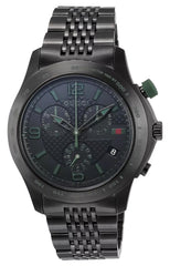 Gucci Quartz Black Dial Chronograph Sumoseco Watch Tam Gucci G-Timeless Chronograph Black PVD Steel Black Dial Date  main image 4