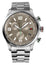 Gucci G - Timeless Chronograph Stainless Steel Taupe Dial Date Quartz Mens Watch YA126289 - Watches & Beyond
