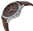Gucci G - Timeless Stainless Steel Brown Dial Brown Leather Strap Date Quartz Mens Watch YA126318 - Watches & Beyond