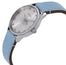 Gucci G - Timeless Stainless Steel Silver Dial Blue Leather Strap Quartz Womens Watch YA1265039 - WAB - Shipping Dept.