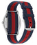 Gucci G - Timeless Stainless Steel Silver Dial Blue/Red Nylon Strap Date Quartz Unisex Watch YA1264237 - Watches & Beyond