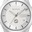 Gucci G - Timeless Stainless Steel Silver Dial Date Quartz Mens Watch YA1264174 - Watches & Beyond