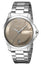 Gucci G-Timeless Stainless Steel Taupe Dial Date Quartz Unisex Watch YA126445 - Watches & Beyond