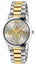 Gucci G-Timeless Stainless Steel & Yellow Gold PVD Silver Dial Quartz Womens Watch YA1264131 - Watches & Beyond
