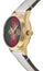 Gucci G - Timeless Yellow Gold PVD Green/Red Dial White Leather Strap Quartz Womens Watch YA1265009 - WAB - Shipping Dept.