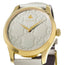 Gucci G - Timeless Yellow Gold PVD Ivory Dial Ivory Leather Strap Quartz Unisex Watch YA1264033A - Watches & Beyond