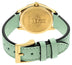 Gucci G - Timeless Yellow Gold PVD Silver Dial Green Leather Strap Quartz Womens Watch YA1265040 - WAB - Shipping Dept.