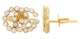 Gucci GG Running 18K Yellow Gold Stud Earrings with Diamond G's YBD48167600100U - Watches & Beyond
