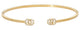 Gucci GG Running Cuff Bracelet 18K Yellow Gold with Diamond G's YBA481662001016 - Watches & Beyond