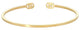 Gucci GG Running Cuff Bracelet 18K Yellow Gold with Diamond G's YBA481662001016 - Watches & Beyond