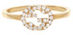 Gucci Interlocking G 18K Yellow Gold Ring with Diamonds Size 6 YBC729412002012 - Watches & Beyond
