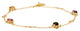 Gucci Interlocking G Motif 18K Yellow Gold Multistone Chain Bracelet YBA662430001017 - Watches & Beyond
