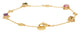Gucci Interlocking G Motif 18K Yellow Gold Multistone Chain Bracelet YBA662430001017 - Watches & Beyond