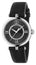 Gucci Model 2000 Stainless Steel Black Dial Black Leather Strap Quartz Womens Watch YA167505 - Watches & Beyond