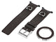 Gucci U - Play Kit 129 Medium Brown Leather Watch Strap and Matching Brown Steel Bezel YFA50012 - WAB - Shipping Dept.