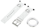 Gucci U - Play Kit 129 Medium White Leather Watch Strap and Matching White Steel Bezel YFA50005 - WAB - Shipping Dept.