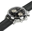Hamilton American Classic Intra - Matic Manual Wind Chronograph H Black Dial Black Leather Strap Mens Watch H38429730 - Watches & Beyond