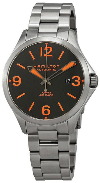 Hamilton Khaki Aviation Air Race Automatic Stainless Steel Black and Orange Dial Date Men’s Watch H76535131 - WAB - Shipping Dept.