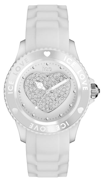 Ice - Watch Ice - Love Polyamide & Silicone Womens White Heart Watch LO.WE.B.S.10 - Watches & Beyond