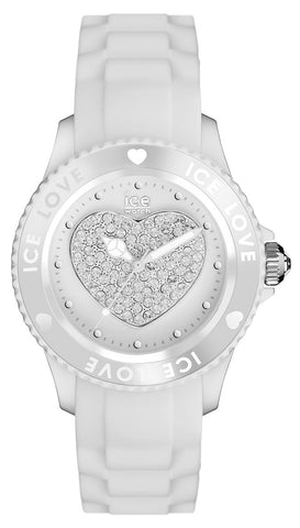 Ice - Watch Ice - Love Polyamide & Silicone Womens White Heart Watch LO.WE.B.S.10 - Watches & Beyond