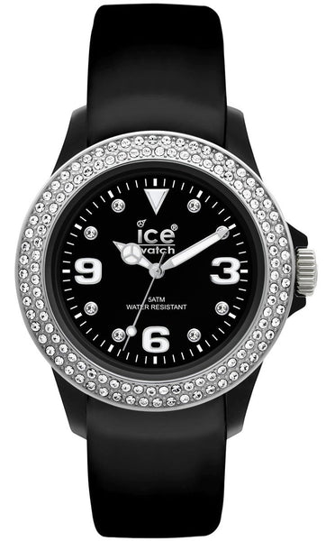 Ice - Watch Stone Tycoon Swarovski Crystals Black Polyamide & Steel Unisex Strap Watch ST.BS.U.L.10 - WAB - Shipping Dept.