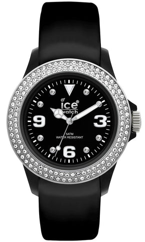 Ice - Watch Stone Tycoon Swarovski Crystals Black Polyamide & Steel Unisex Strap Watch ST.BS.U.L.10 - WAB - Shipping Dept.