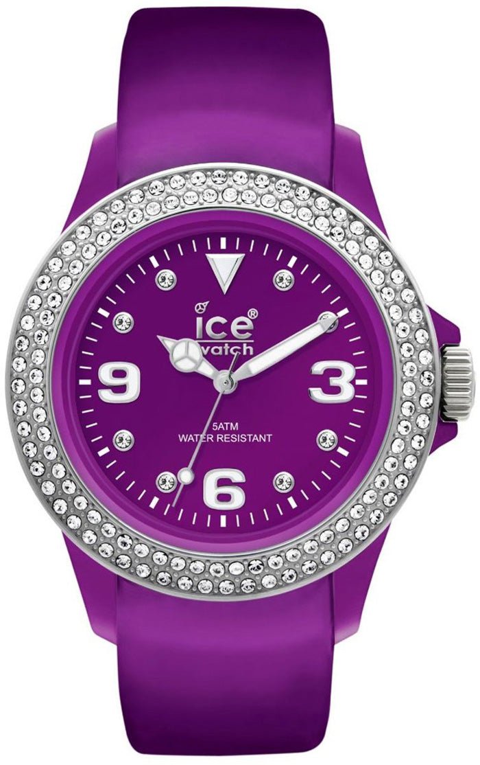 Ice - Watch Stone Tycoon Swarovski Crystals Purple Polyamide & Steel Unisex Strap Watch ST.PS.U.L.10 - WAB - Shipping Dept.