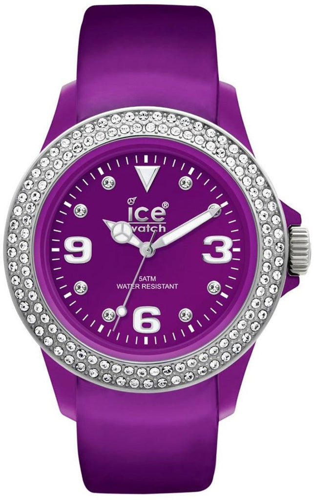 Ice-Watch Stone Tycoon Swarovski Crystals Purple Polyamide Watch