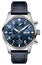 IWC Pilot's Automatic Chronograph Stainless Steel Blue Dial Blue Leather Strap Day/Date Mens Watch IW388101 - WAB - Shipping Dept.