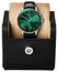 IWC Portugieser Automatic Chronograph Stainless Steel Green Dial Black Leather Strap Mens Watch IW371615 - WAB - Shipping Dept.