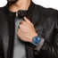 IWC Portugieser Automatic Stainless Steel Blue Dial Black Leather Strap Date Mens Watch IW500710 - WAB - Shipping Dept.