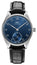 IWC Portugieser Automatic Stainless Steel Blue Dial Black Leather Strap Mens Watch IW358305 - WAB - Shipping Dept.