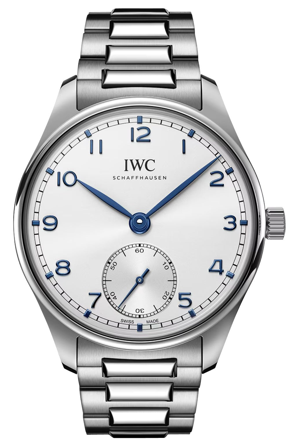 IWC Portugieser Automatic Stainless Steel Silver Dial Mens Watch IW358312 - WAB - Shipping Dept.