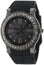 Juicy Couture HRH Ion Plated Steel Black Dial Crystal Bezel Black Silicone Women's Watch 1900885 - WAB - Shipping Dept.