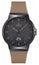 Junghans Force MEGA Solar Black Ceramic Black Dial Brown Rubber Strap Date Quartz Mens Watch 18/1001.00 - Watches & Beyond