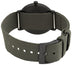 Junghans Max Bill Kleine Automatic Black PVD White Dial Date Green Textile Strap Unisex Watch 027/4005.04 - Watches & Beyond