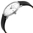 Junghans Max Bill Stainless Steel Silver Dial Date Black Leather Strap Quartz Mens Watch 41/4817.04 - Watches & Beyond