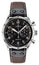 Junghans Pilot Chronoscope Automatic Chronograph Stainless Steel Black Dial Brown/Black Leather Strap Mens Watch 27/3591.00 - Watches & Beyond