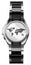 Junghans Spektrum Damen MEGA Solar Stainless Steel & Ceramic Black Mother-Of-Pearl Dial Date Quartz Womens Watch 15/1500.44 - Watches & Beyond