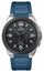 Junghans Spektrum MEGA Solar Stainless Steel & Ceramic Black Dial Blue Rubber Strap Date Quartz Mens Watch 18/1527.00 - Watches & Beyond