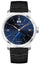 Limited Edition Baume & Mercier Classima Automatic Stainless Steel Blue Dial Black Leather Strap Retrograde Seconds Date Mens Watch M0A10188 - WAB - Shipping Dept.