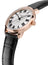 Limited Edition Frederique Constant Classics Premiere Automatic Rose Gold Plated Steel Silver Dial Black Leather Strap Mens Watch FC - 301SWR3B4 - Watches & Beyond