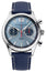 Limited Edition Frederique Constant Classics Vintage Rally Healey Automatic Chronograph Stainless Steel Blue Dial Blue Leather Strap Mens Watch FC-397HLBN5B6 - Watches & Beyond